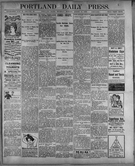 Portland Daily Press: August 10, 1899