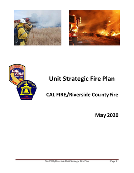 Unit Strategic Fire Plan