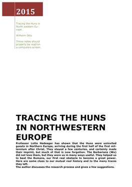 Tracing the Huns...Docx