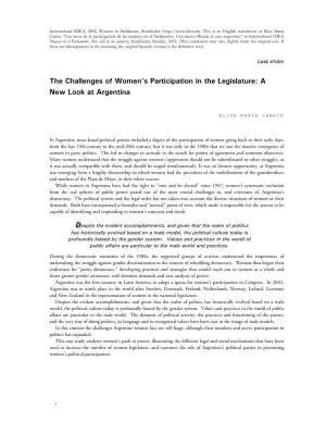 The Challenges of Women's Participation In
