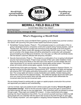 Merrill Field Bulletin