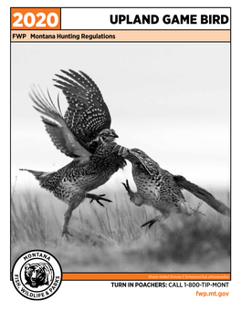 UPLAND GAME BIRD FWP Montana Hunting Regulations