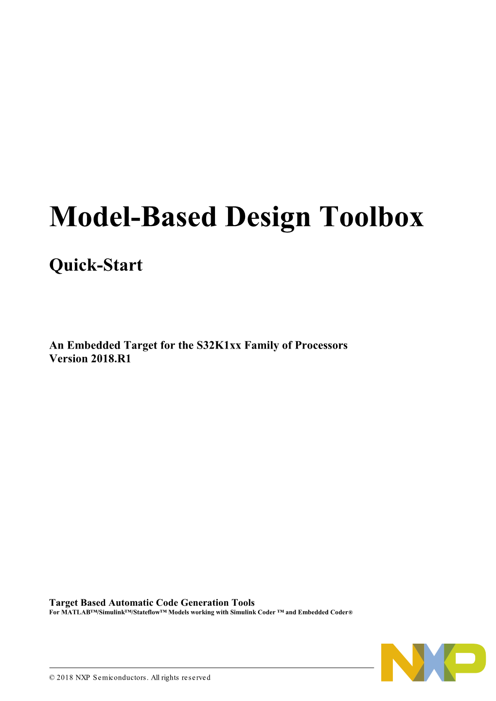 Model-Based Design Toolbox for S32k1xx Example