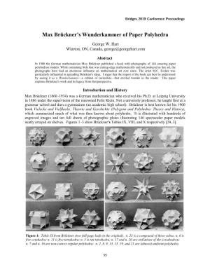 Max Brücknerʼs Wunderkammer of Paper Polyhedra