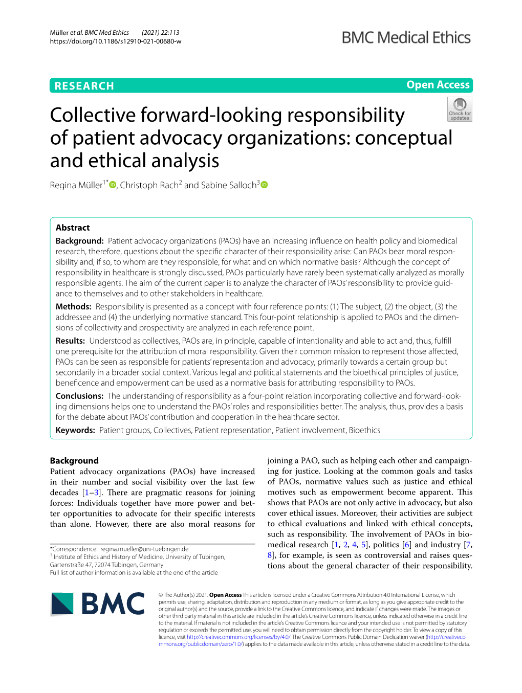 Collective Forward-Looking Responsibility of Patient Advocacy