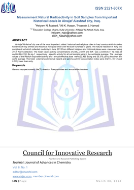 Council for Innovative Research
