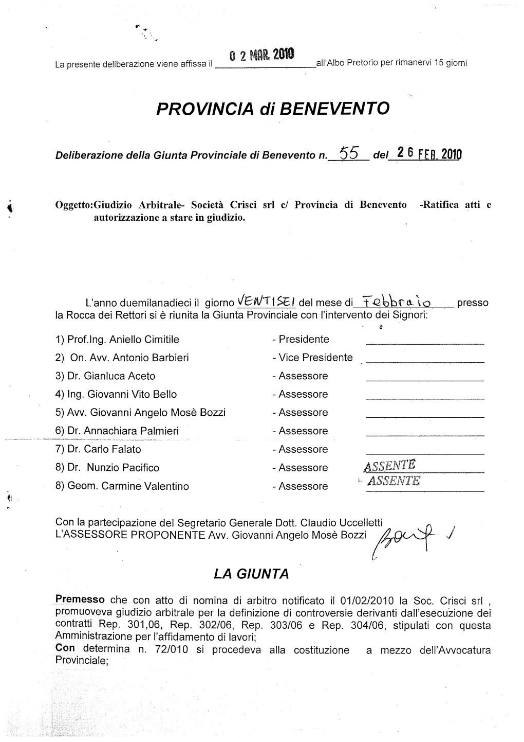 Sul Contratto Rep. 304/2006