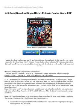 Download Bryan Hitch's Ultimate Comics Studio PDF