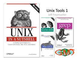 Unix Tools 1 Jeﬀ Freymueller Resources