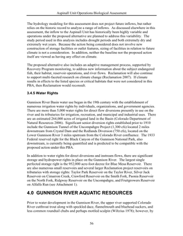 4.0 Gunnison River Aquatic Resources