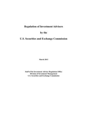 Regulation of Investment Advisers