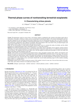 Thermal Phase Curves of Nontransiting Terrestrial Exoplanets II