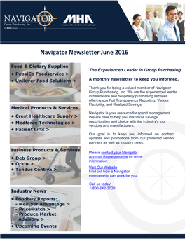 Navigator Newsletter June 2016