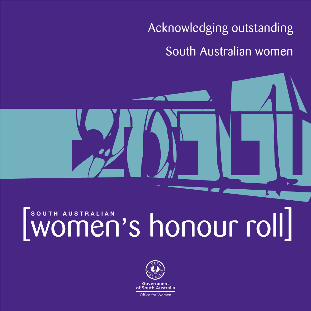 2011 SA Women's Honour Roll