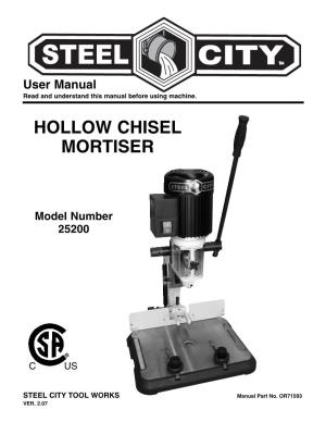 Hollow Chisel Mortiser