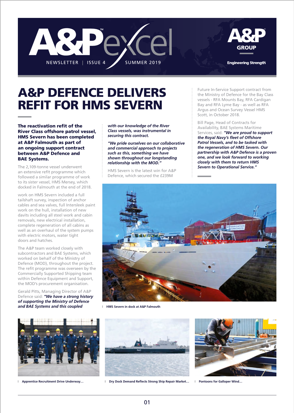A&P Defence Delivers Refit for Hms Severn