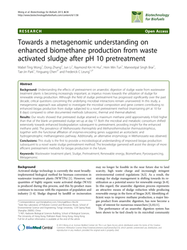 Towards a Metagenomic Understanding on Enhanced