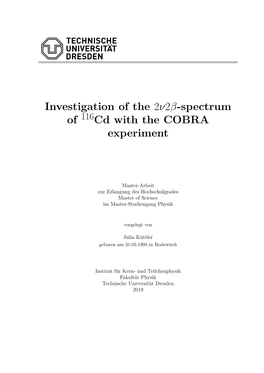 Investigation of the 2Ν2β-Spectrum of Cd with the COBRA Experiment