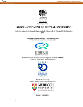 Stock Assessment of Australian Herring