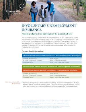 Involuntary Unemployment Insurance Provide a Safety Net for Borrowers in the Event of Job Loss