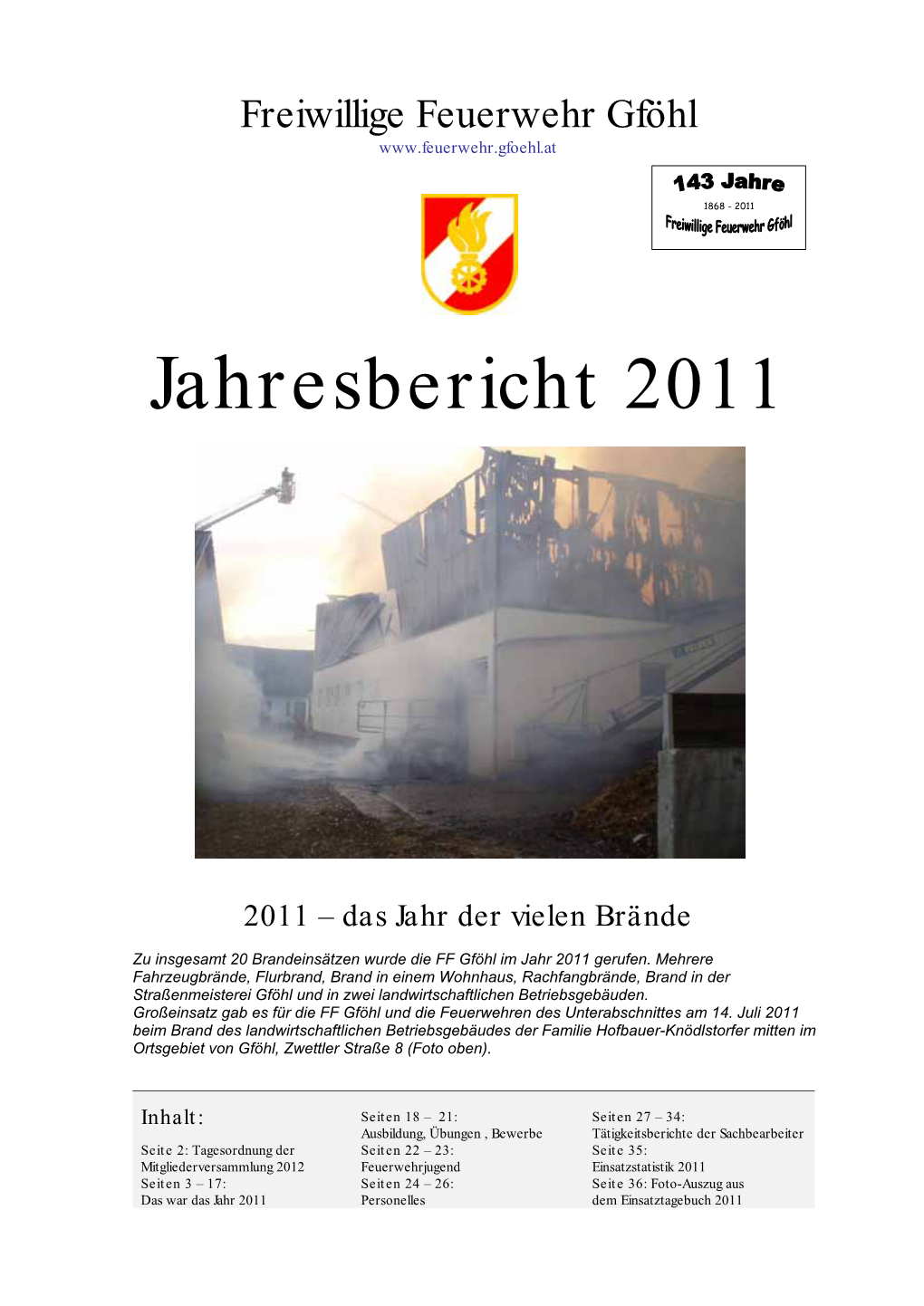 Jahresbericht 2011