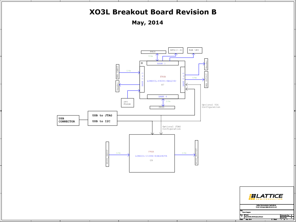 MACHXO3L DSI Breakout Board Schematics