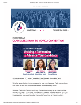 Join Friday's FREE Webinar to Make the Most of Your Convention