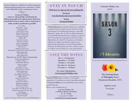 Program for Salon 3