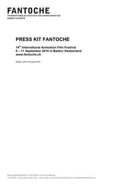 Press Kit Fantoche