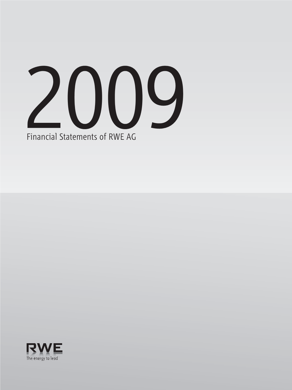 Financial Statement RWE AG 2009