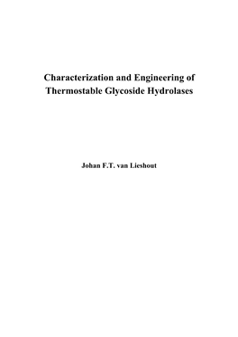 Characterization and Engineering of Thermostable Glycoside Hydrolases
