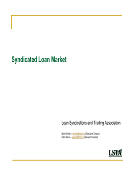 Syndicated Loan Market
