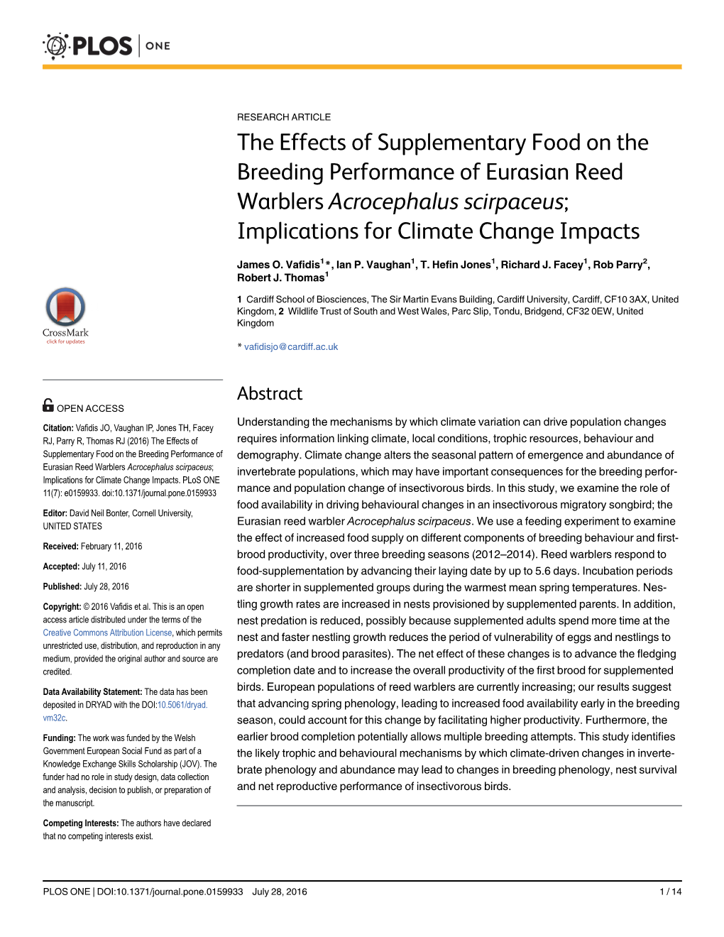 Implications for Climate Change Impacts