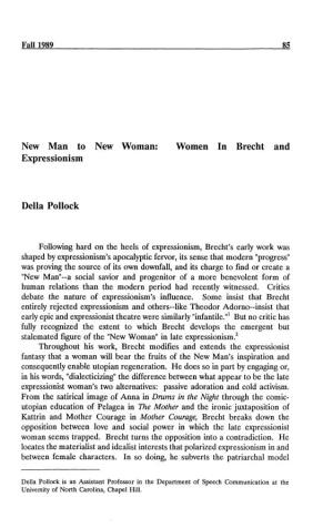 Women in Brecht and Expressionism Delia Pollock