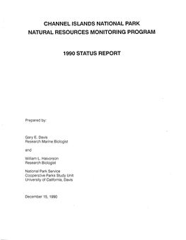 Natural Resources Monitoring Program