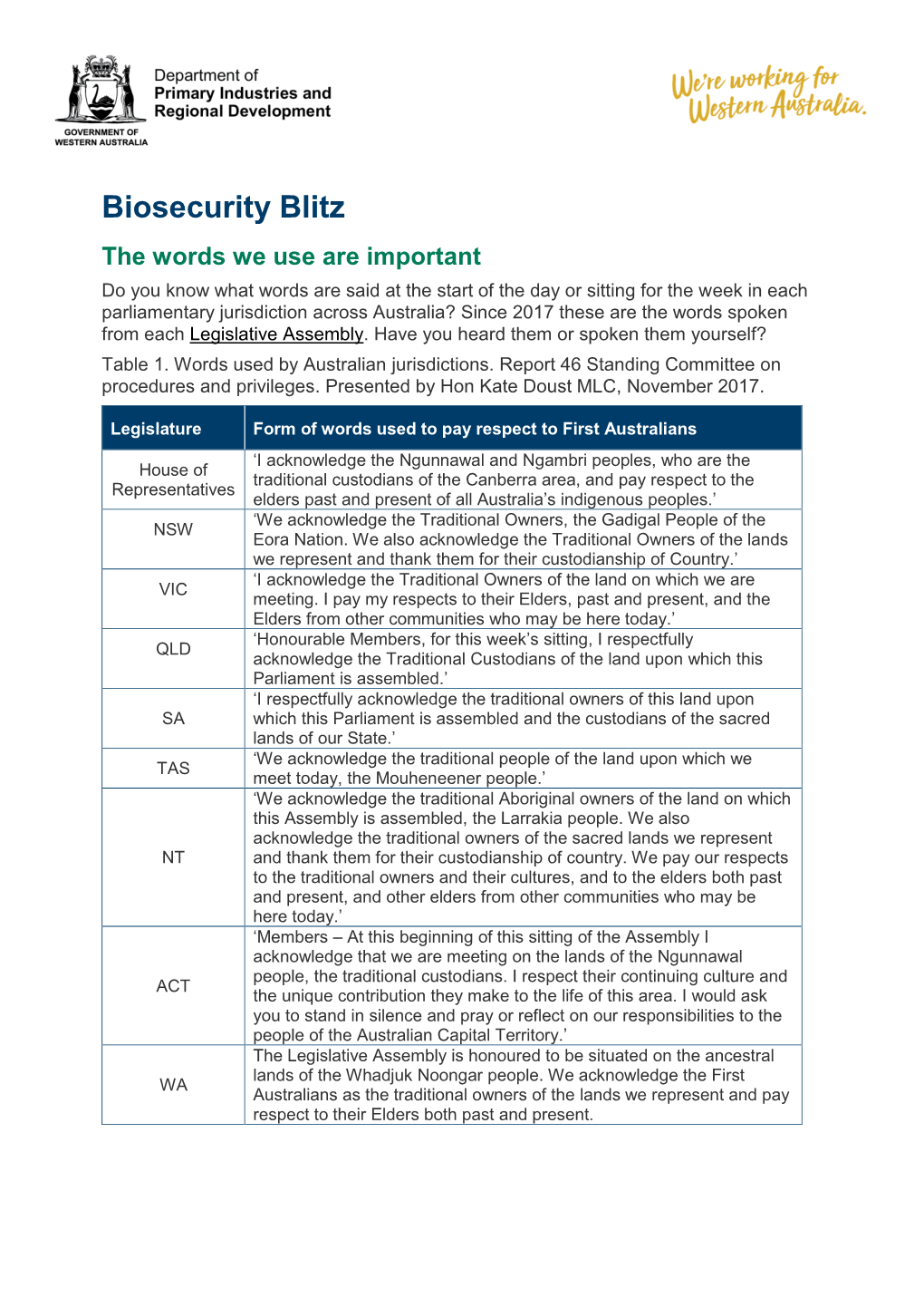 Biosecurity Blitz