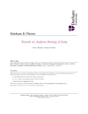 Towards an Anglican Theology of Laity