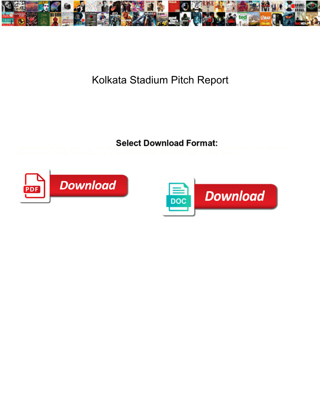 Kolkata Stadium Pitch Report