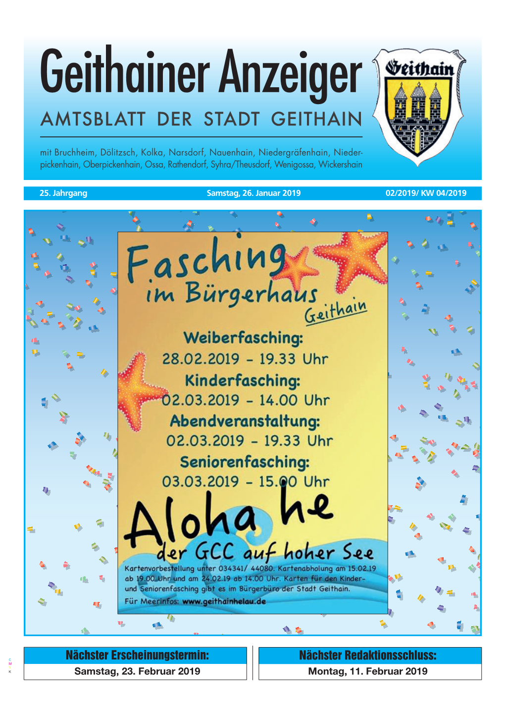 Amtsblatt Der Stadt Geithain