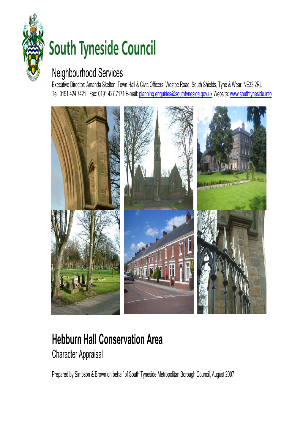 Hebburn Hall Conservation Area Character Appraisal (August 2007)