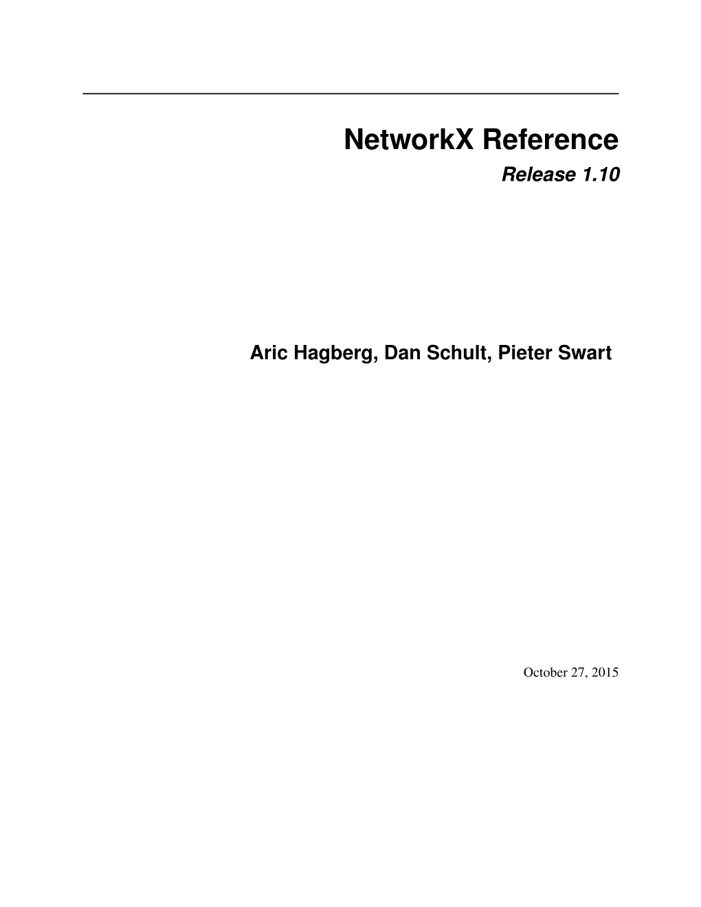 Networkx Reference.Pdf