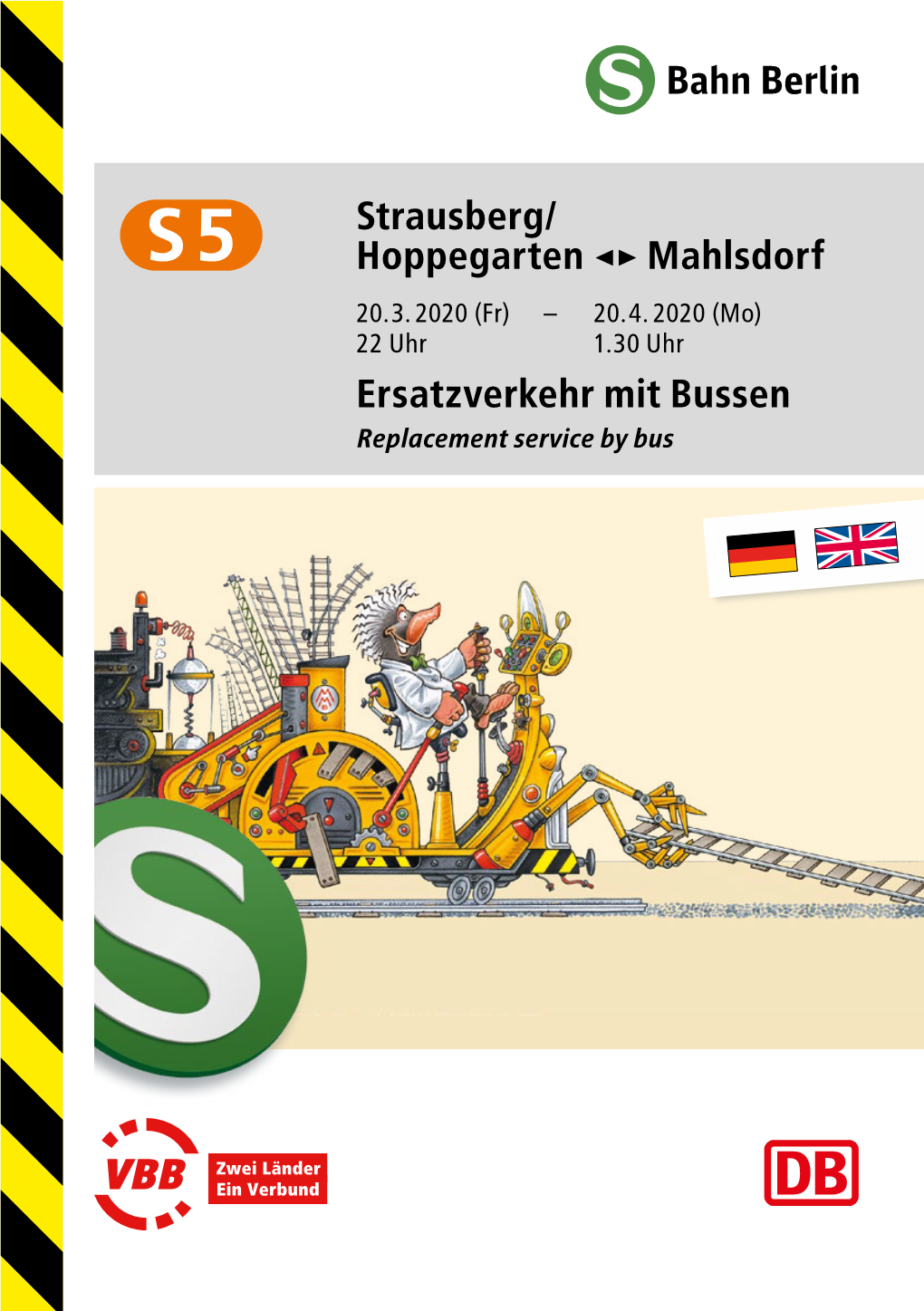 Strausberg/ Hoppegarten &lt;&gt; Mahlsdorf Ersatzverkehr Mit Bussen