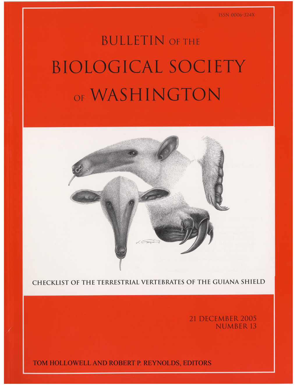 Checklist of the Terrestrial Vertebrates of the Guiana Shield