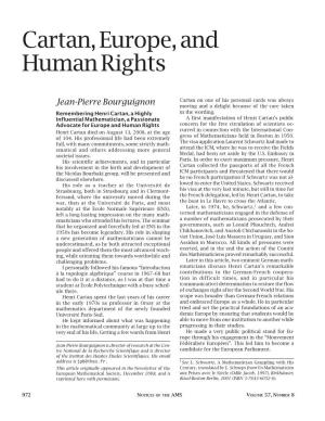 Cartan, Europe, and Human Rights