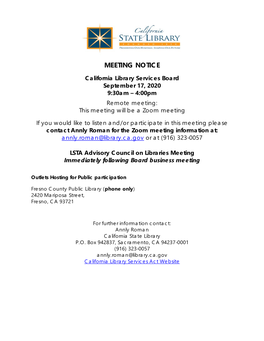 Meeting Notice