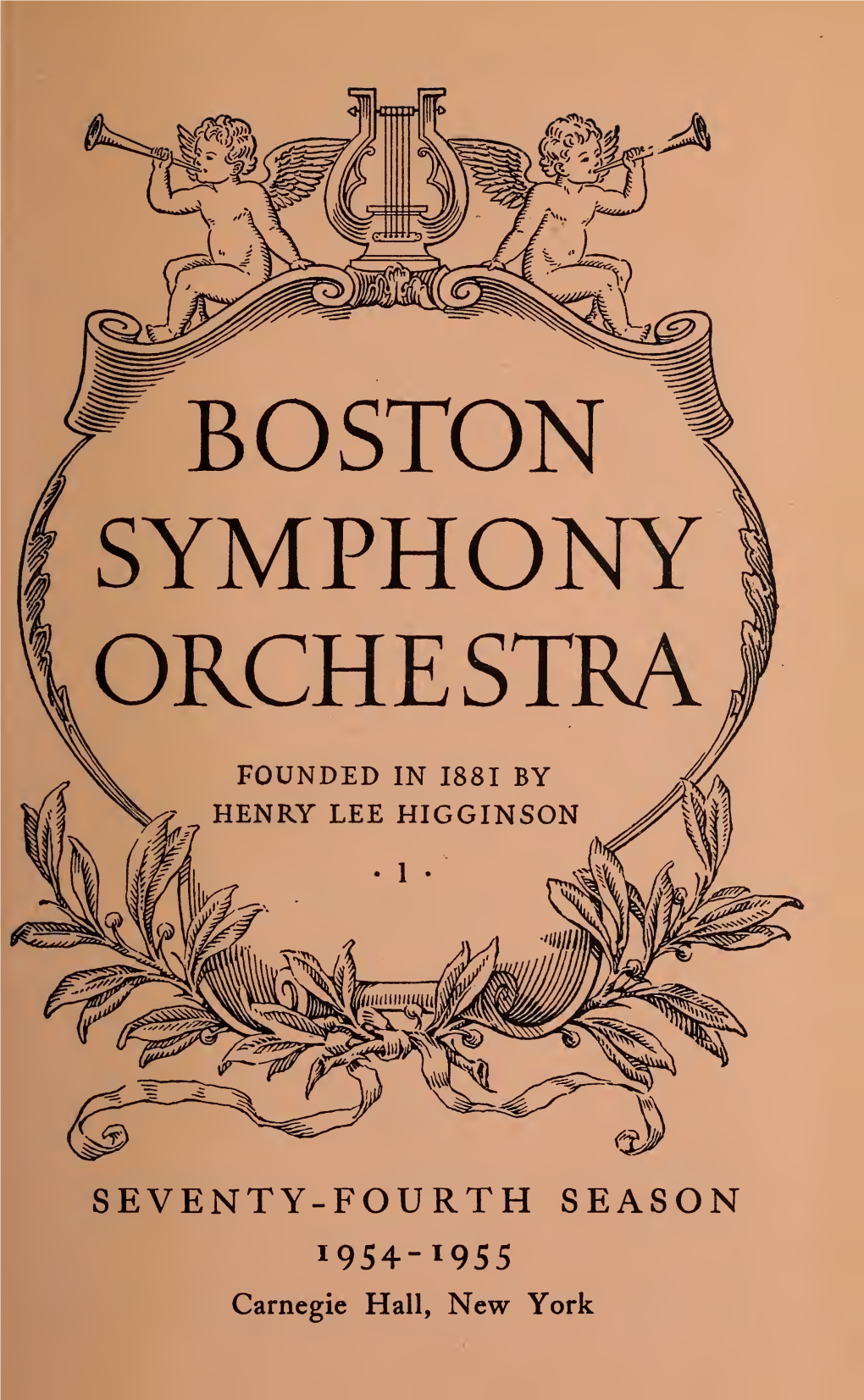 Boston Symphony Orchestra Concert Programs, Season 74, 1954