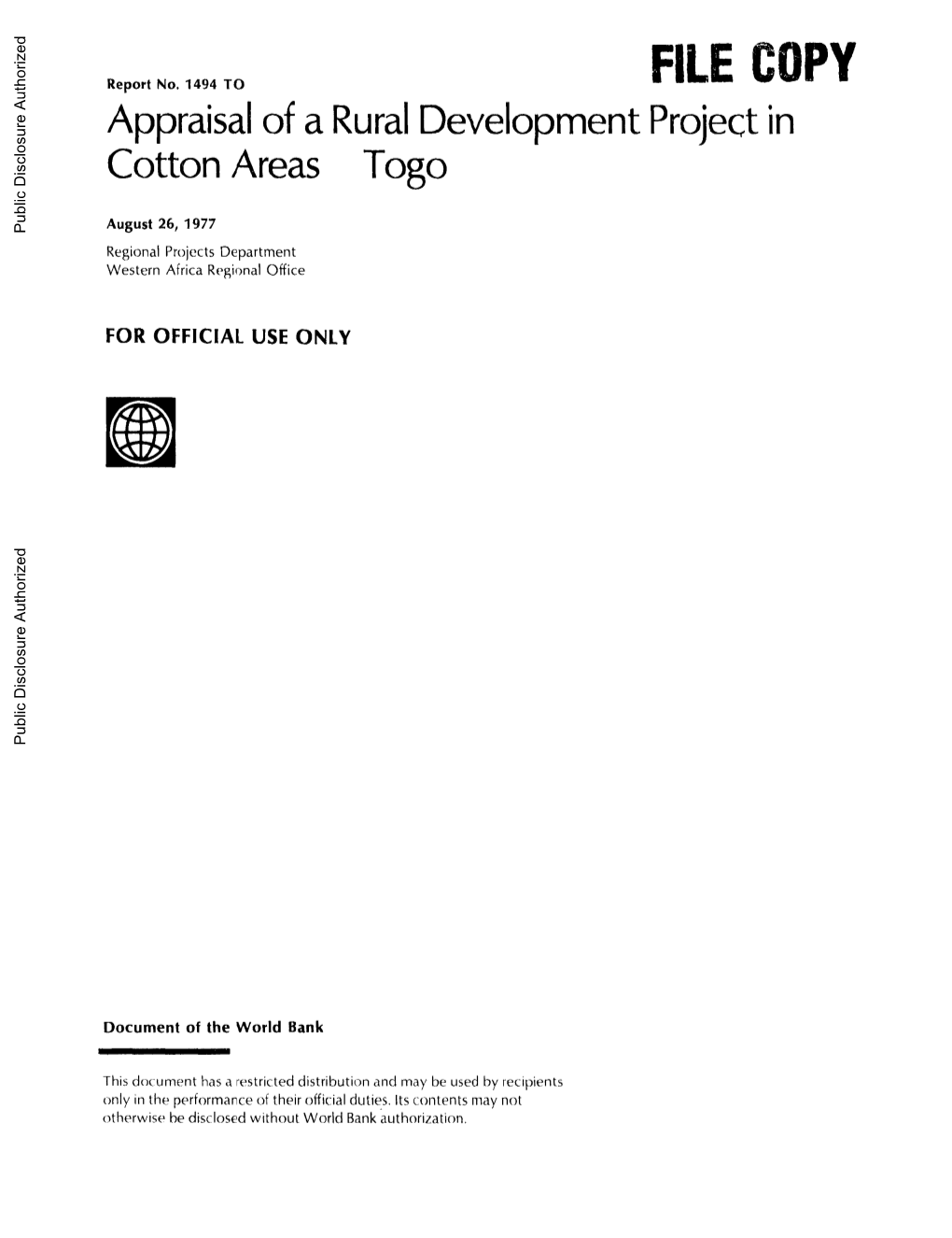 World Bank Document