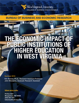 The Economic Impact of Public Institutions of Higher Education in West Virginia