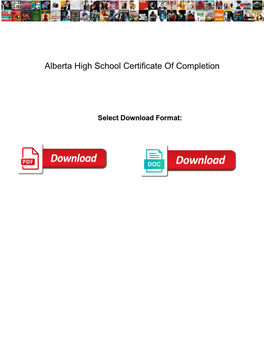 Alberta High School Certificate of Completion