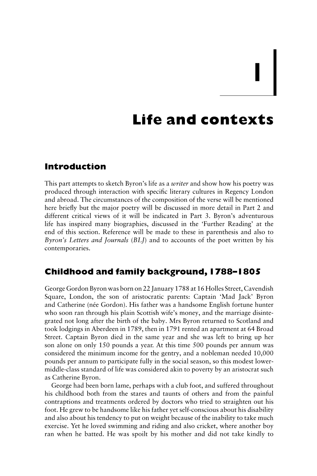 Life and Contexts